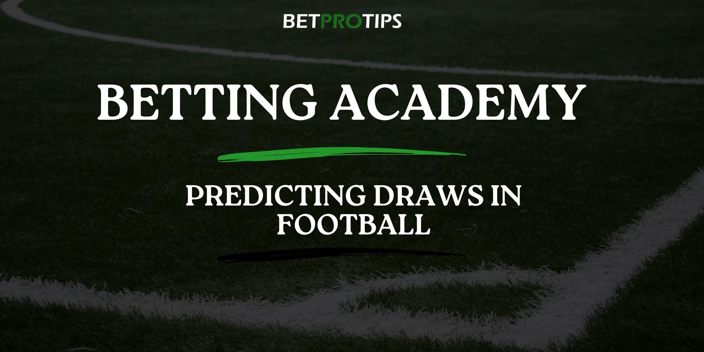 Predicting Draws in Football predicting draws in football