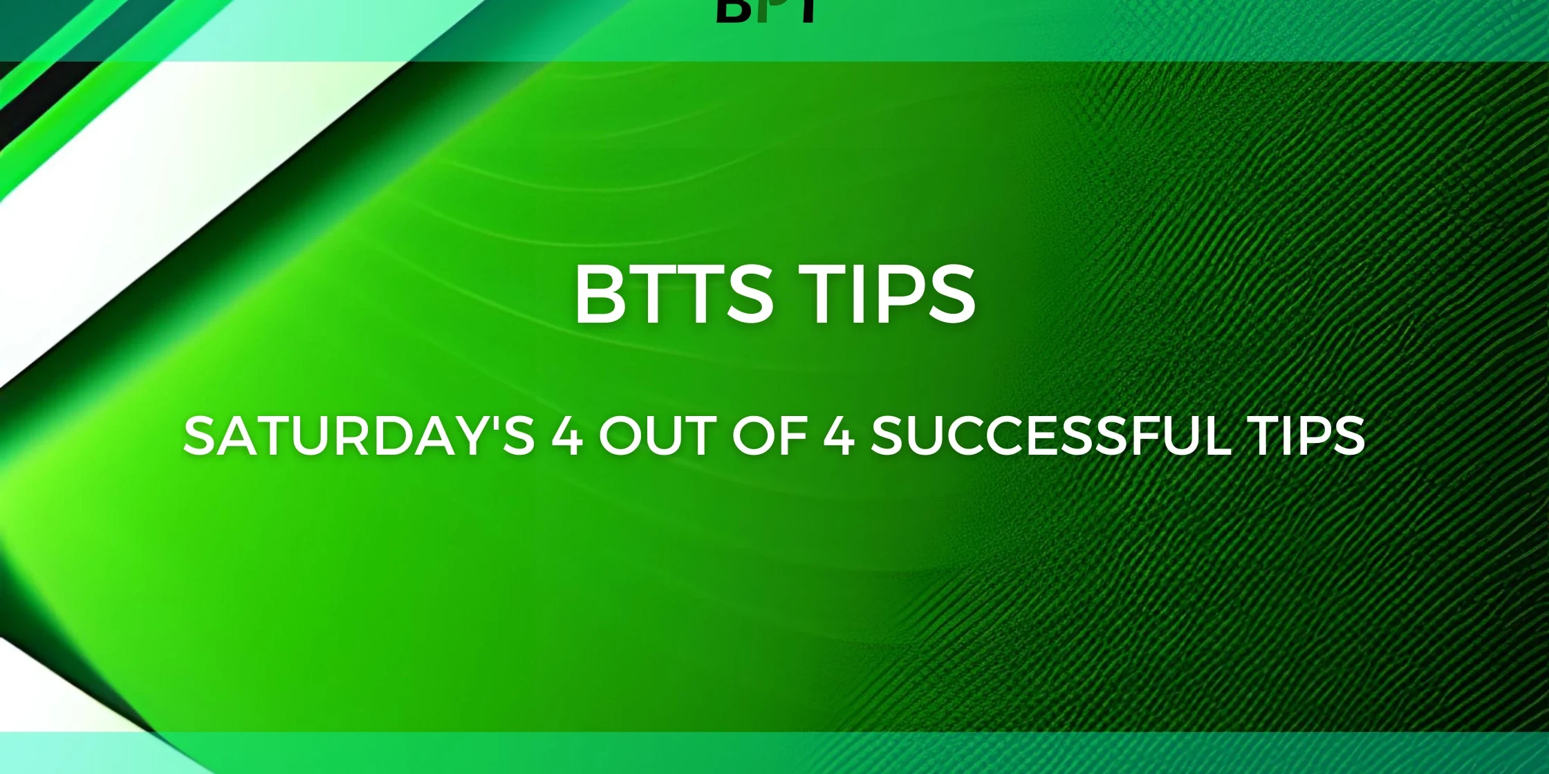 BTTS Tips success