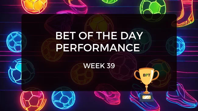 week 39 bet of the day
