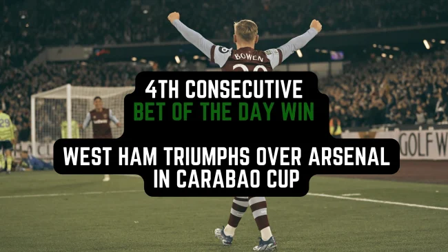 bet of the day win west ham arsenal