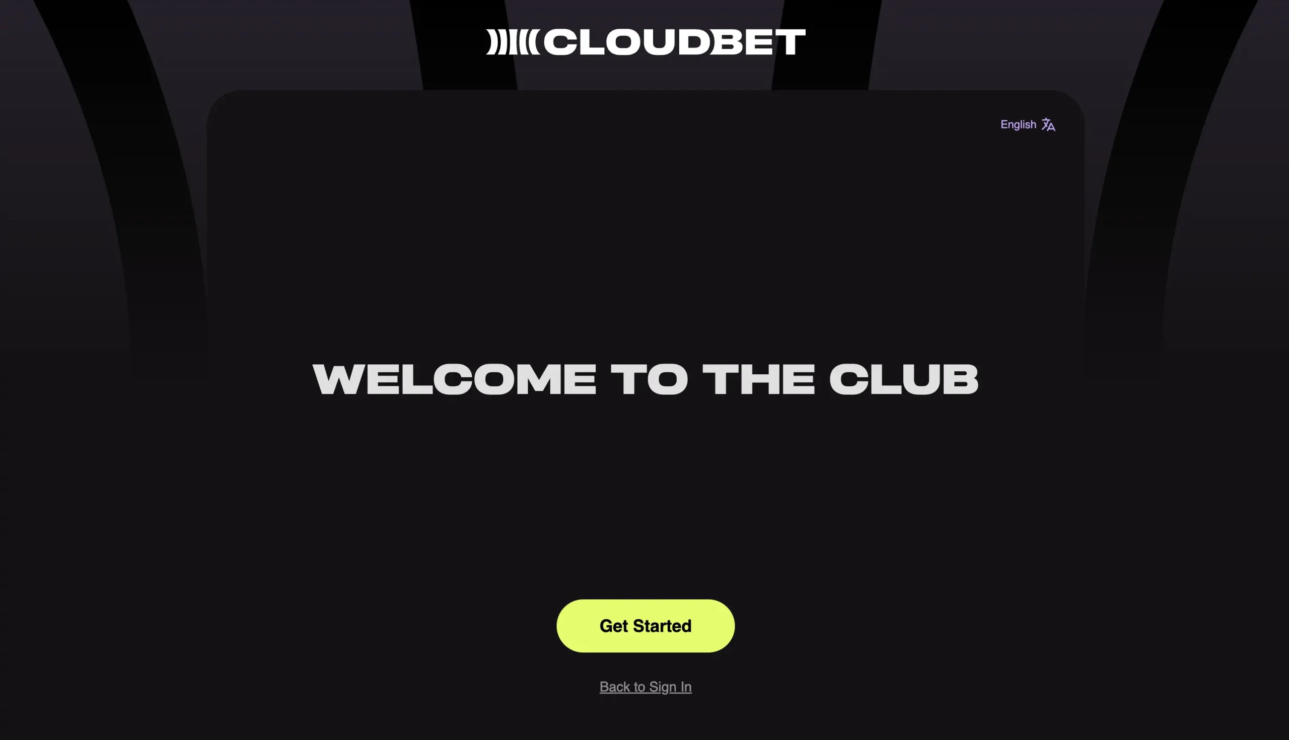 Onboarding_Welcome to the club_desktop cloudbet login