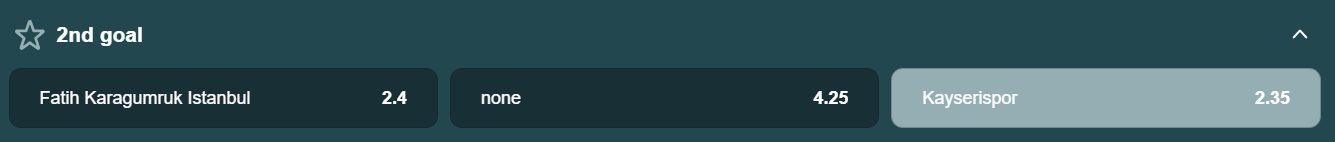 next team to score