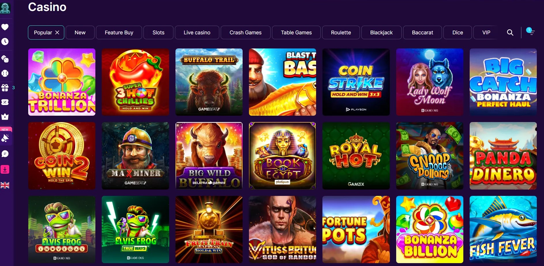 slotrush casino games