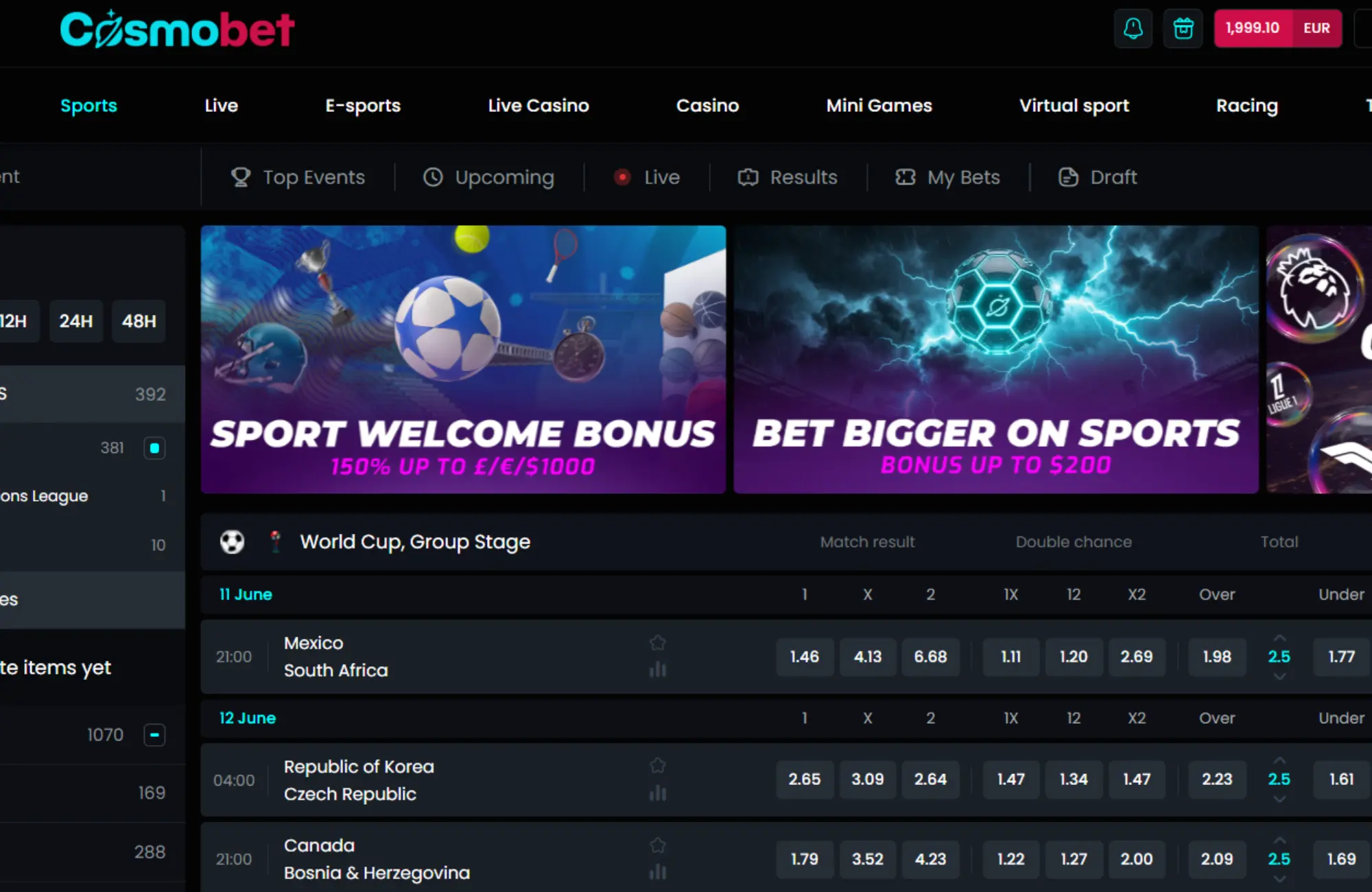 Cosmobet betting Cosmobet betting