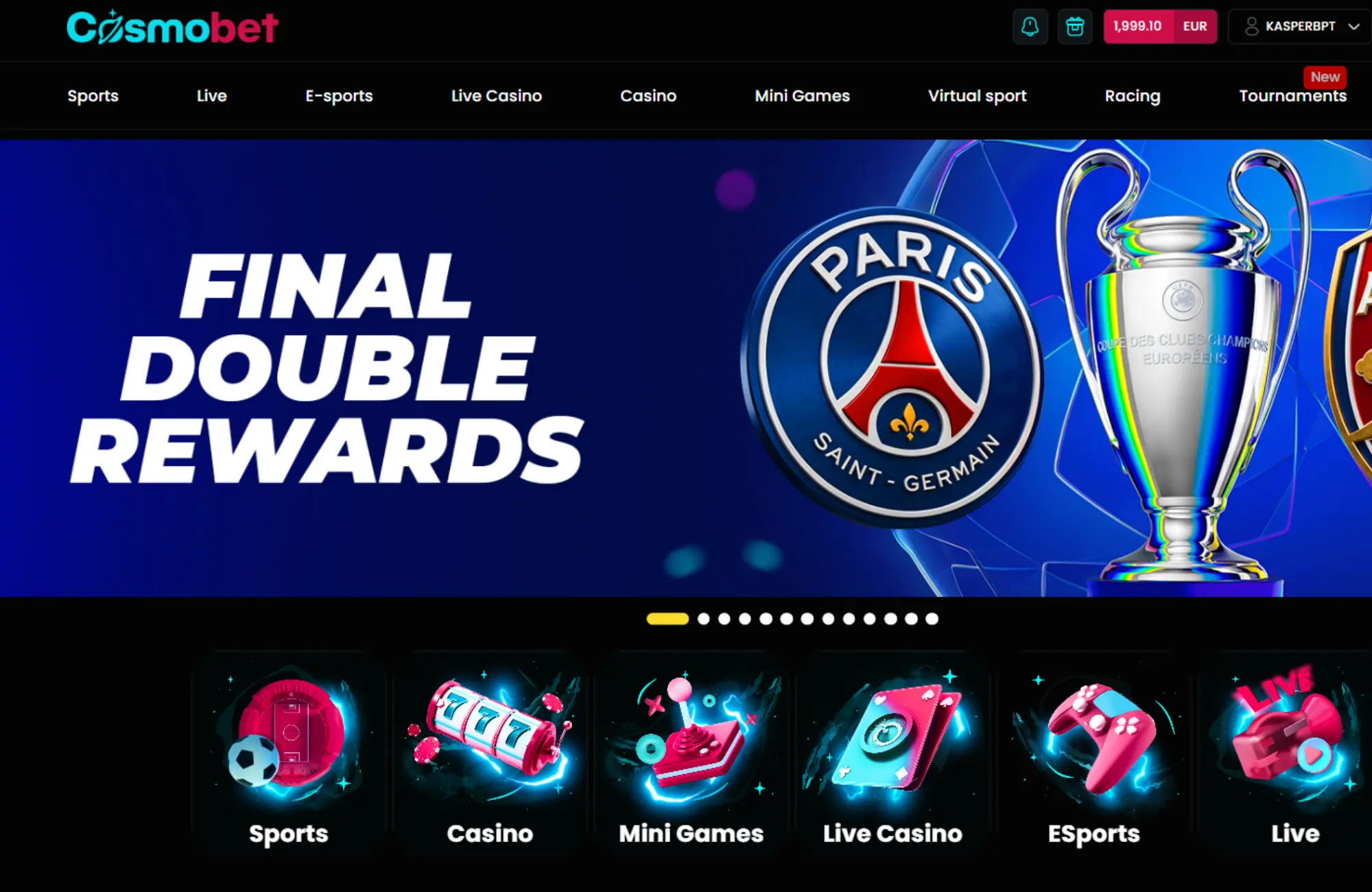 Cosmobet landing page Cosmobet landing page