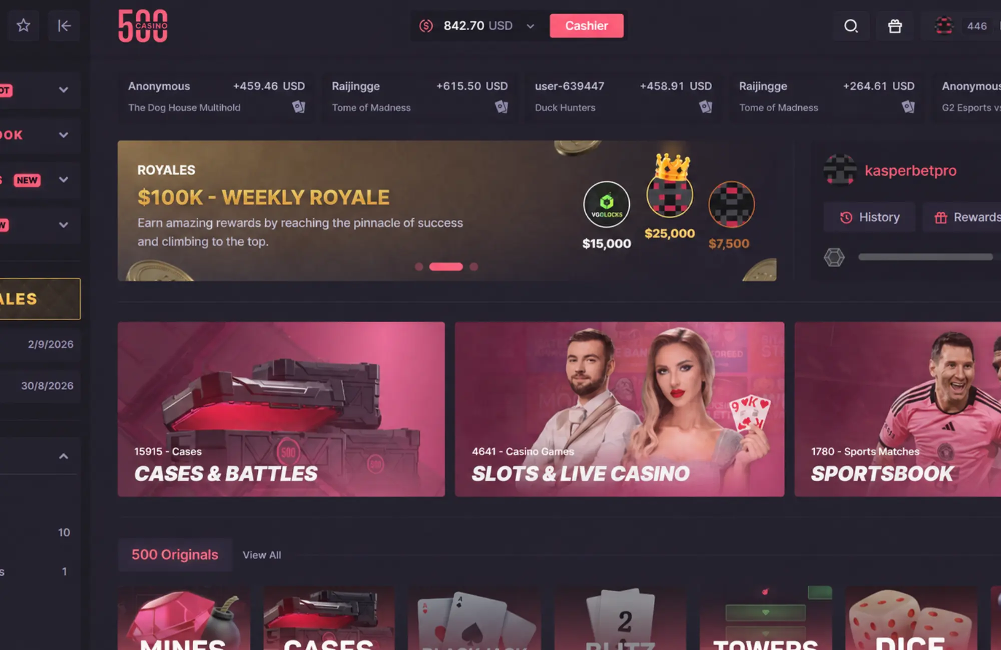 500csgo landing page