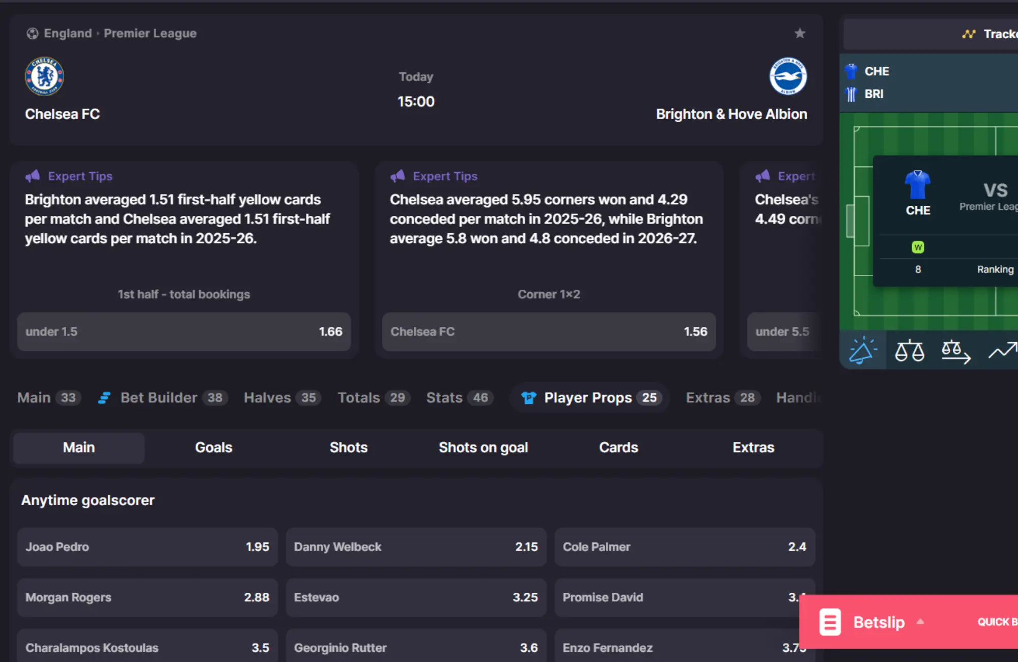 betting markets on 500casino