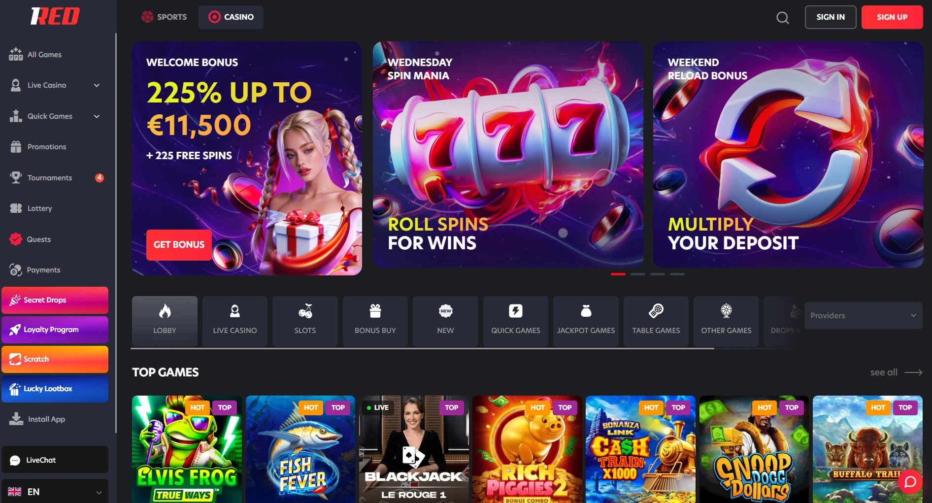 1red landing page 1red landing page